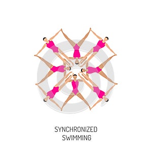 Synchronized swimming banner