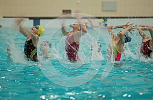 Synchronized swimming presentation