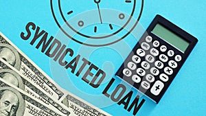 Syndicated loan is shown using the text