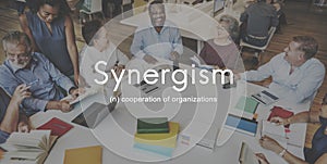 Synergism Team People Graphic Concept