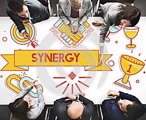 Synergy Collaboration Cooperation Teamwork Concept