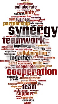 Synergy word cloud