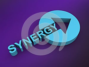 synergy word on purple
