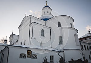 Synkovichi, BELARUS - February 26, 2017. Zhyrovichy Monastery Orthodoxy