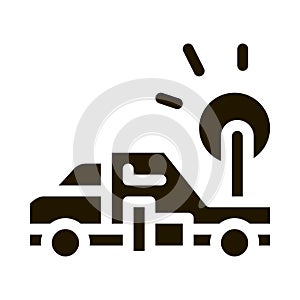 Synoptic Truck Icon Vector Glyph Illustration