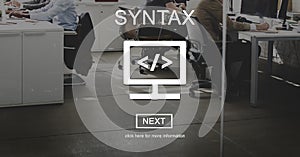 Syntax Coding Algorithm Programming Software Concept photo