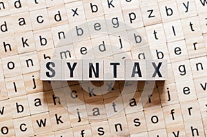 Syntax word concept