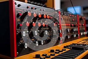 Synth music analog. Generate Ai