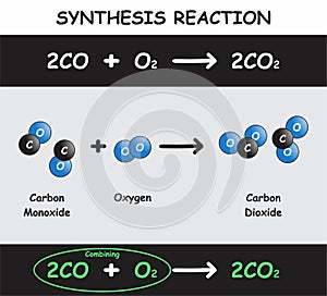 Synthesis Reaction Infographic Diagram