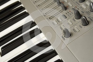 Synthesizer close-up