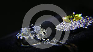 Synthetic diamonds on the jewelry 002