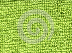 Synthetic Green Fabric Close Up