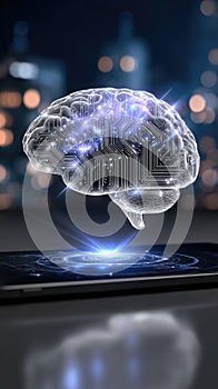 Synthetic thinking circuit: mechanized cognition, smart platform, neural response, internet mesh, futuristic input