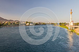 Syr Darya river in Khujand, Tajikist