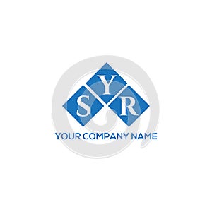SYR letter logo design on white background. SYR creative initials letter logo concept. SYR letter design