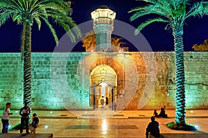 Syria. Aleppo. The entrance of the mosque