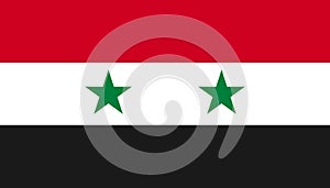 Syria flag icon in flat style. National sign vector illustration. Politic business concept