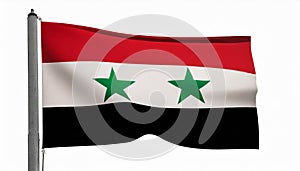 Syria Flag. The National Flag of Syria