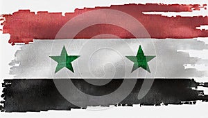 Syria Flag. The National Flag of Syria