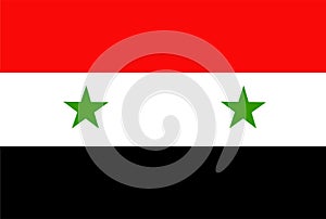 Syria flag vector. Illustration of Syria flag photo