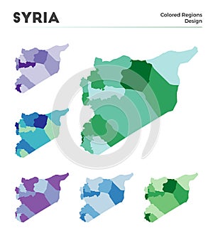 Syria map collection.