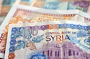 Syria money, bank notes