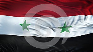 SYRIA Realistic Waving Flag Background