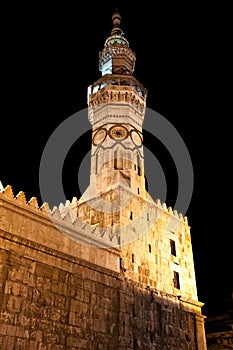 Syria - The Umayyad Mosque tower in Damascus