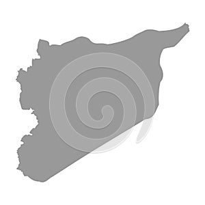 Syria vector country map silhouette