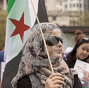 Syrian Rally in Trafalgar Square to support Medics Under Fire