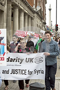 Syrian Rally in Trafalgar Square to support Medics Under Fire