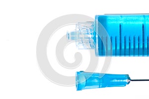 Syringe barrel and needle