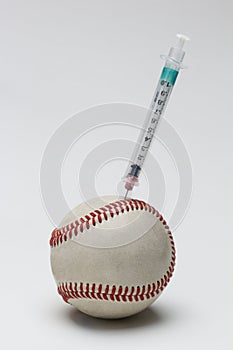 Syringe in baseball, vertical