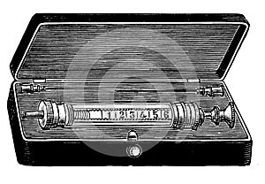 Syringe box | Antique Design Illustrations