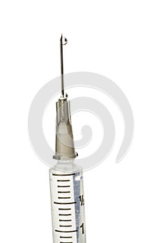 Syringe close up