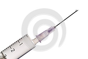 Syringe close up