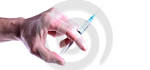 Syringe with covid-19 vaccine