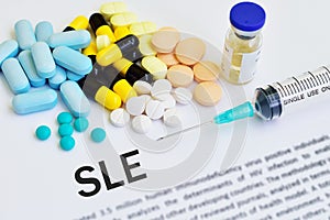 Syringe with drugs for SLE treatment