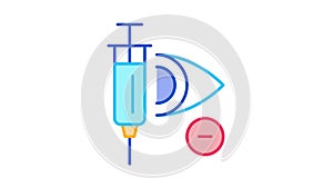 Syringe for Glaucoma Icon Animation