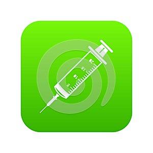 Syringe icon, simple black style