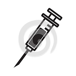 Syringe icon vector