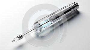 Syringe innovation isolated photo