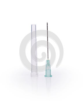 Syringe isolated on white background