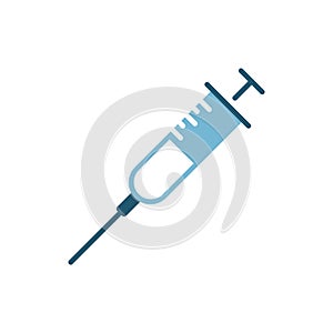 Syringe Medical Healthcare Icon Vector Template Logo Illustration Design