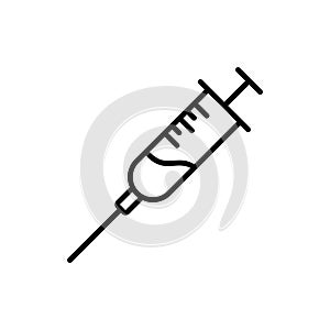 Syringe Medical Healthcare Icon Vector Template Logo Illustration Design