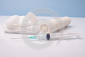 Syringe and medical supplies