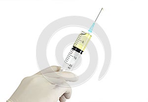 Syringe with medicine