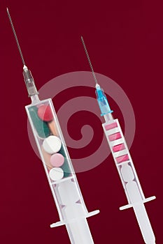 Syringe with medicine