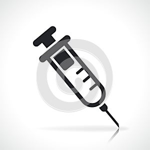 Syringe vaccination icon isolated design photo