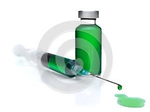 Syringe and vial photo